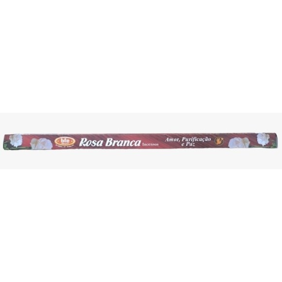 INCENSO ROSA BRANCA C/8 VARETAS BINDU UN. GUDA INCENSOS