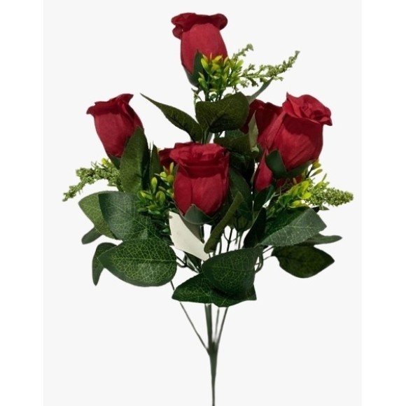 BUQUE FLOR ROSAS 7 GALHOS 36,5X17X10CM UN. TOP IMPORTADORA