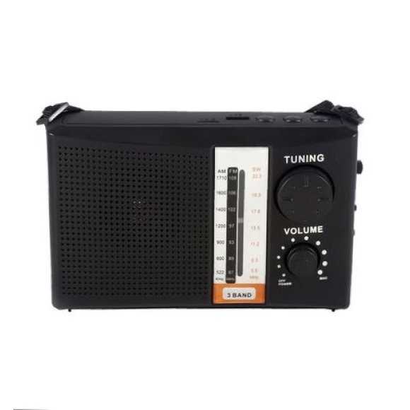 RADIO PORTATIL DE PLASTICO (AM/FM/SW1-6/ENTRADA USB/TF CARTAO) 14X4,3X8,8CM UN. IMPORIENTE