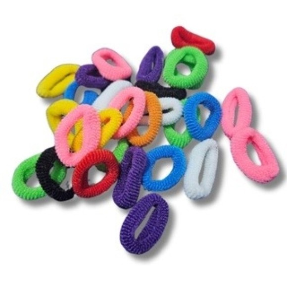 ELASTICO DE CABELO LAICRINHA COLORIDO C/90PCS UN. RABICO DL