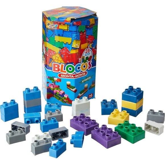 BLOCOS DE MONTAR C/28 PEÇAS PEQUENO