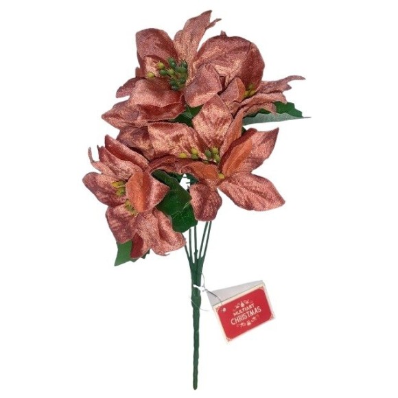 FLOR PERMANENTE ROSE NATALINA X5 UN. MULTIART