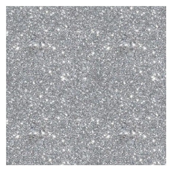 PLACA DE E.V.A C/GLITTER 40X48CM PCT C/5 FOLHAS PRATA UN.