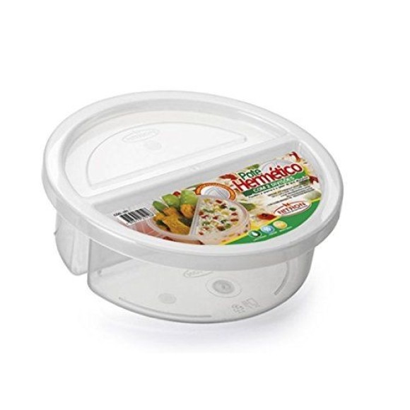 POTE REDONDO C/2 DIVISOES 720ML NATURAL UN.
