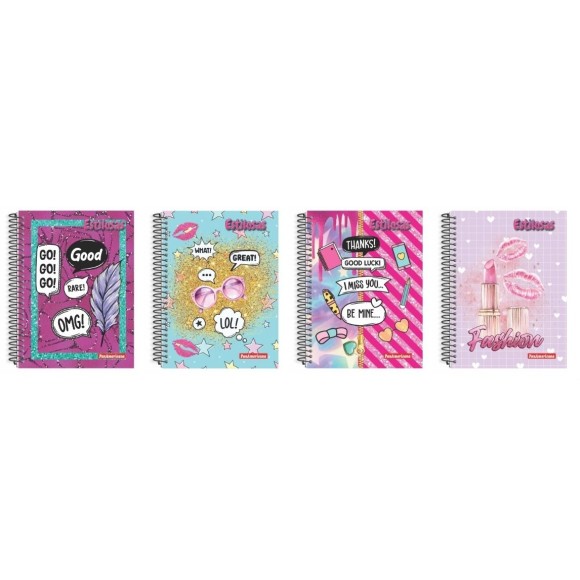 CADERNO UNIVERSITARIO 80FLS CD ESTILOSA 1X1