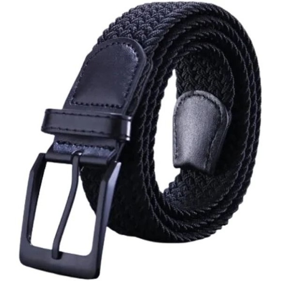 CINTO PRETO C/ FIVELA POLIESTER UN.