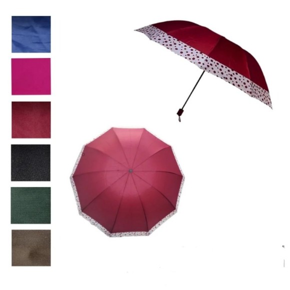 GUARDA CHUVA CONTRA VENTO 10 HASTES TELESC. 70CM UN.
