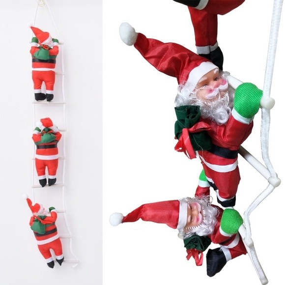 PAPAI NOEL C/3 NA ESCADA UN. MULTIART