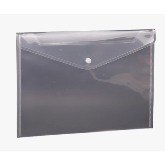 PASTA MALOTE OFICIO C/BOTAO 36X23,5CM FUME UN.