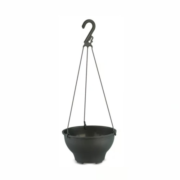 VASO 18 COM GANCHO PRETO 1,5L UN. NOVA AQUILA PLASTICOS