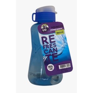 SQUEEZE FLIP TOP TRANSP 350ML UN. NEW BABY