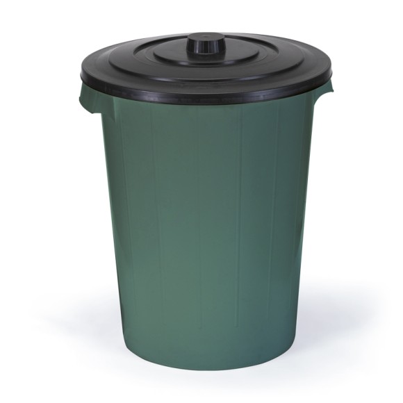 CESTO DE LIXO REDONDO 60L COLOR UN. INJEPLASTEC