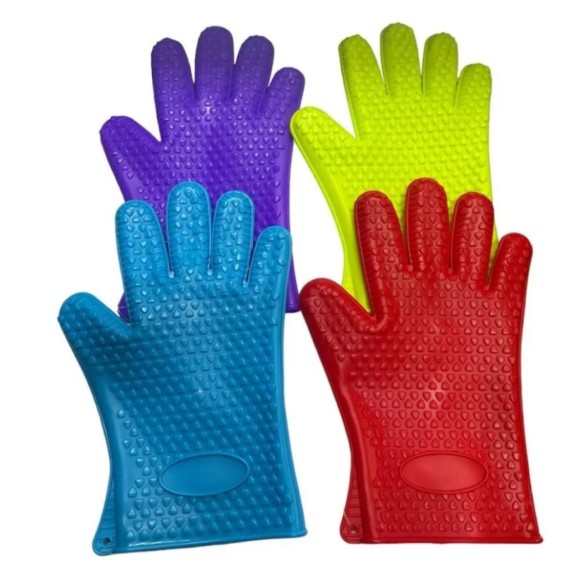 LUVA DE SILICONE USA DOMESTICO 27X17CM UN. GM GOLD