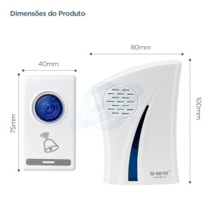 CAMPAINHA DE PORTA SEM FIO UN. GM GOLD