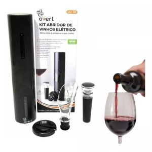 SACA-ROLHA ELETRONICO PARA KIT 4PCS GARRAFA DE VINHO A PILHA UN. GP6