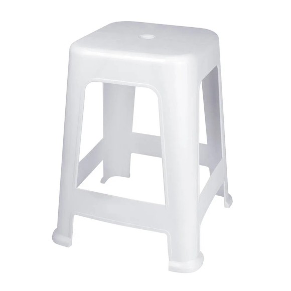 BANQUETA PLASTICO BELA VISTA BRANCA UN.