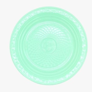 PRATO RASO 15CM C/10PCS VERDE CANDY UN. FORFEST