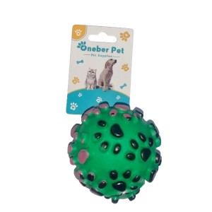 BOLA 6CM DE BORRACHA PET SORTIDO UN. GM GOLD