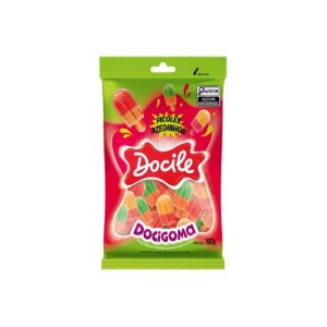 BALA DE GOMA PICOLE AZEDINHO 190G UN. DOCILE