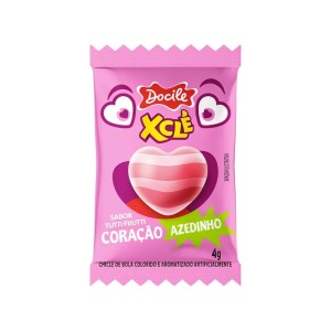 XCLE RECHEADO CORACAO AZEDINHO TUTTI-FRUTTI 4G UN. DOCILE