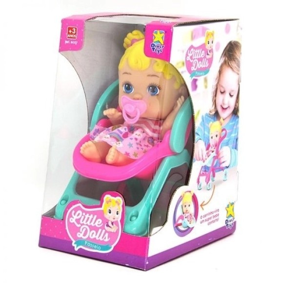 BONECA LITTLE DOLLS PASSEIO UN. DIVERTOYS