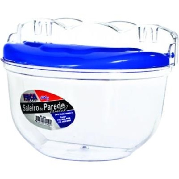 SALEIRO DE PAREDE CRISTAL 600G 14,5X9X10,5CM UN.