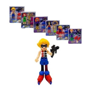 BONECA MONTA E DESMONTA LIGA DA HEROINA PLAY BOX UN. WELLMIX