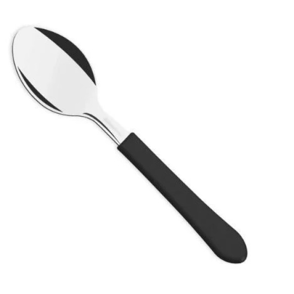 COLHER CHA INOX LEME PRETO UN. TRAMONTINA