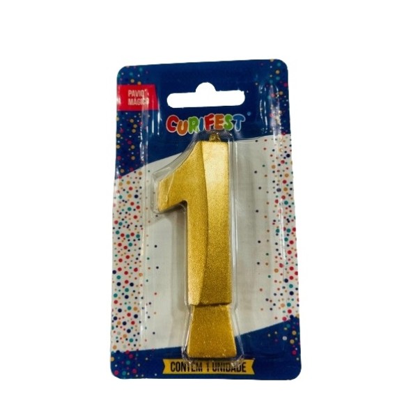 VELA CONCEPT METALLIC DOURADA N 1 - (4559) UN. CURIFEST