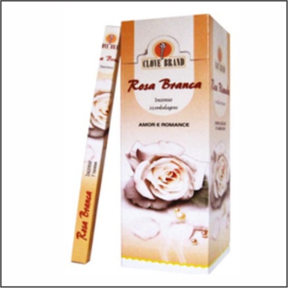 INCENSO ROSA BRANCA C/25UN