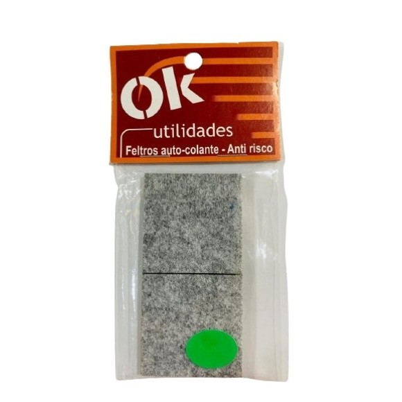 OK FELTRO 40X40MM QUADRADO C/4 UN.