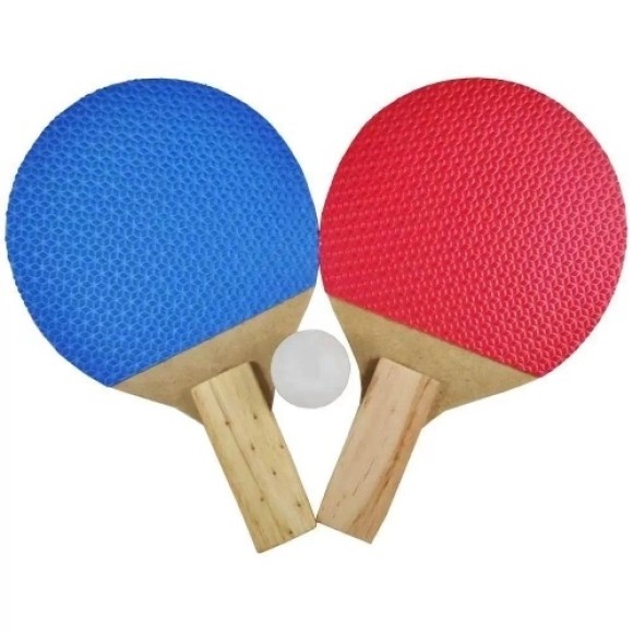 KIT PING PONG 2 RAQUETES E 1 BOLINHA UN. BRINQUEDOS HORIZONTE