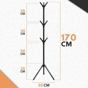 CABIDEIRO METALICO 170X50CM UN. TOP RIO