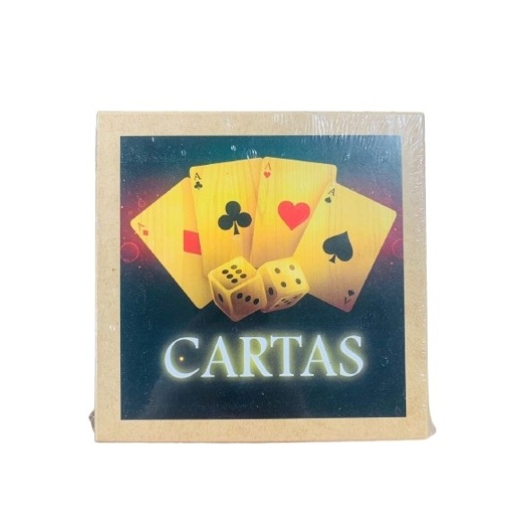 CAIXA DE BARALHO MDF 20X20X5CM UN. CONECTA BRASIL