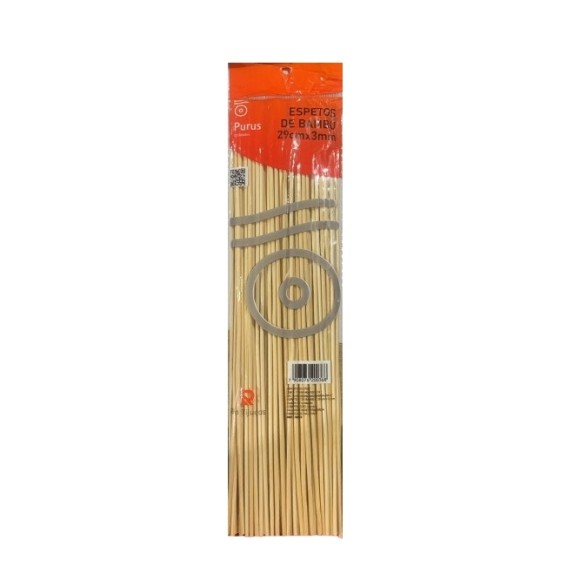 PALITOS DE BAMBU PARA CHURRASCO COM 90PCS UN. RIO TIJUCAS
