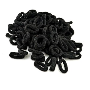 ELASTICO DE CABELO LAICRINHA MINE PRETO FINO C/90PCS UN. RABICO DL
