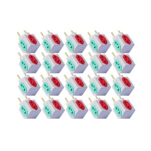 ADAPTADOR DE TOMADA PCT C/25PCS BENJAMIN CUBO 4 TOMADAS UN.