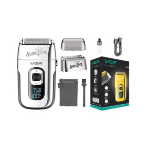 MAQUINA DEPILADORA C/ LAMINAS DUPLAS ACO DISPLAY LED CARREGAMENTO USB BATERIA DE LITIO 1400MAH UN. BEG