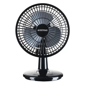 VENTILADOR MINI TURBO PRETO/PRATA 20CM 25W 220V UN. VENTIMAIS