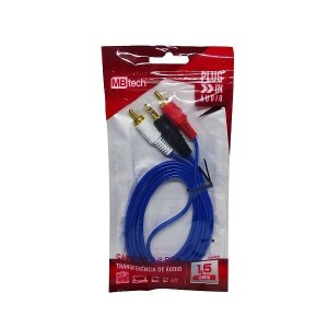 CABO 2RCA X P2 REFORCADO COM 1,5 METROS UN. MB TECH