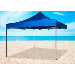 TENDA DE FIBRA 3X3M SINTETICA DOBRAVEL PARA CAMPO/PRAIA COM ARMACAO DE FERRO UN. TOP IMPORTADORA