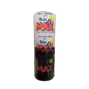 VELA N 7 BRANCA-PRETA 255G UN. VELAS MAX