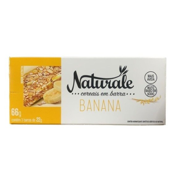 CEREAIS BAR. 66G C/3 BANANA UN. NATURALE