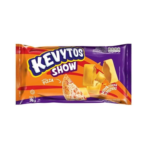 SALGADINHO DE TRIGO SABOR PIZZA 38G UN. KEVYTOS