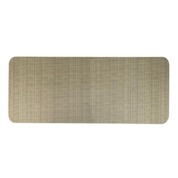 TRILHO TECIL FOSCO 50X120CM COM BASE ANTIDERRAPANTE BEGE UN.