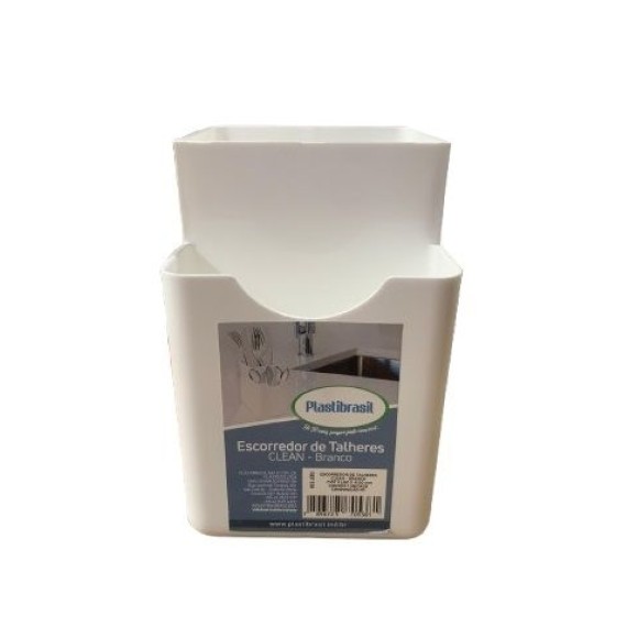 ESCORREDOR DE TALHERES CLEAN BRANCO UN.