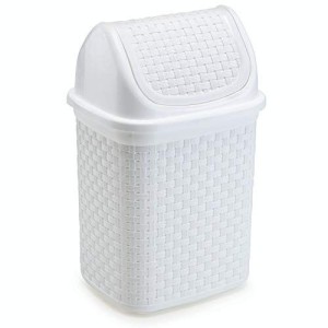 LIXEIRA DE PIA BASCULANTE RATTAN 4,5L BRANCO 30X16X19CM UN.