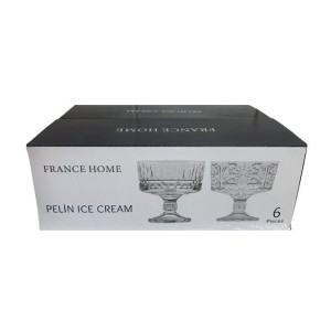 TIGELA DE SORVETE DE VIDRO 100ML PELIN UN.