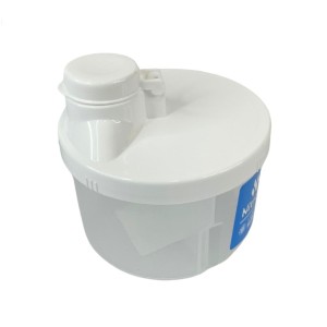 PORTA LEITE EM PO C/3 DIVISORIAS BRANCO 17,4X13X6CM UN.