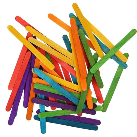 PALITO DE BAMBU COLORIDO PARA PICOLE C/ 50PCS UN. GM GOLD